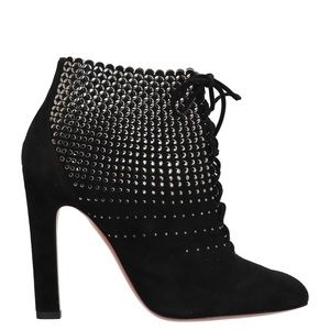 Alaïa Laser-Cut Lace Ankle Booties Size 38 NEW!